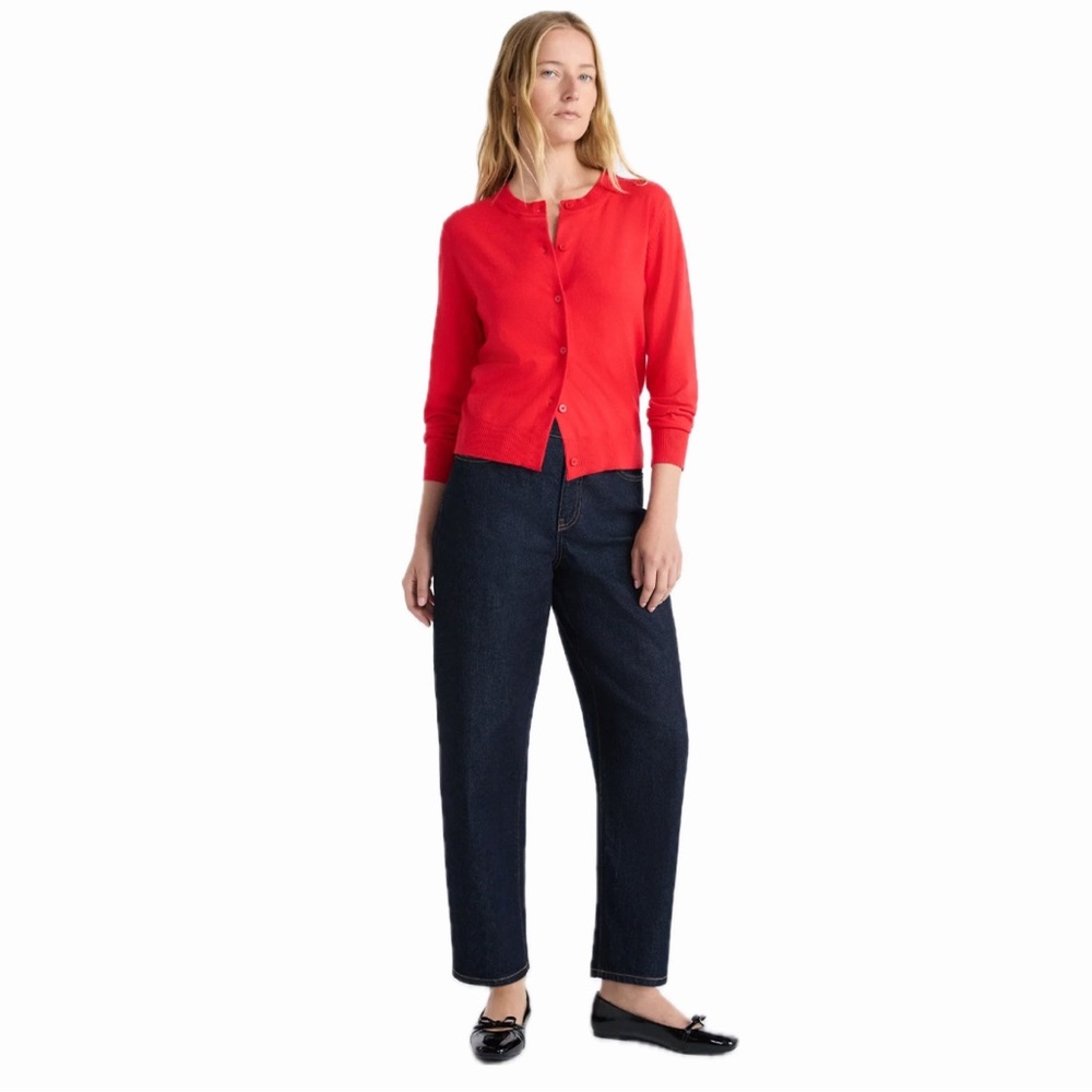 FREE ASSEMBLY SIZE 0 WOMENS BARREL LEG JEANS IN INDIGO RINSE 26.5 INSEAM